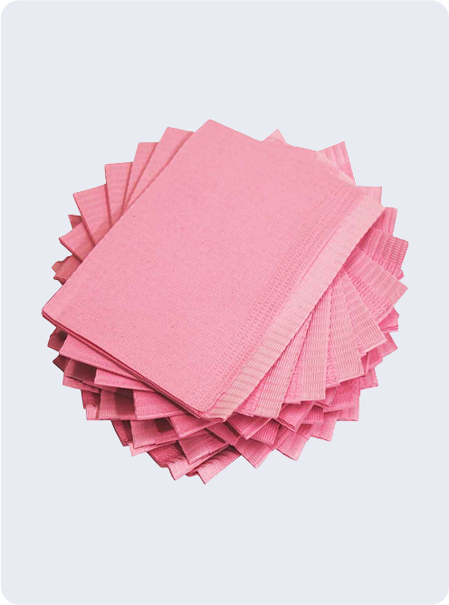 BAG OF 125 LAP CLOTHS IN PINK - PMU Master Boutique