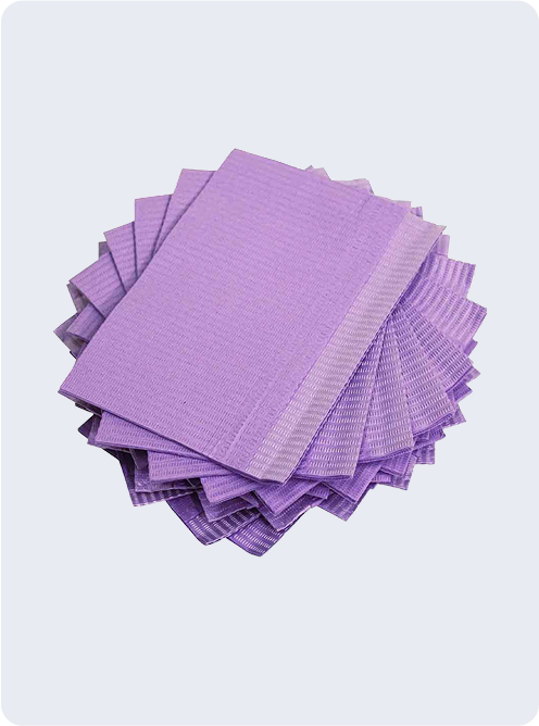 BAG OF 125 LAP CLOTHS IN PURPLE - PMU Master Boutique