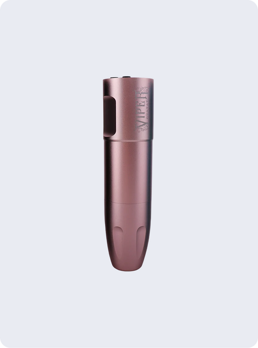 Viper Wireless Pen Machine Rose Gold – Professional PMU & Tattoo Device by Quatat
