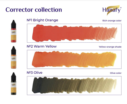 Hanafy Set of Correctors – 3 Hybrid Pigments