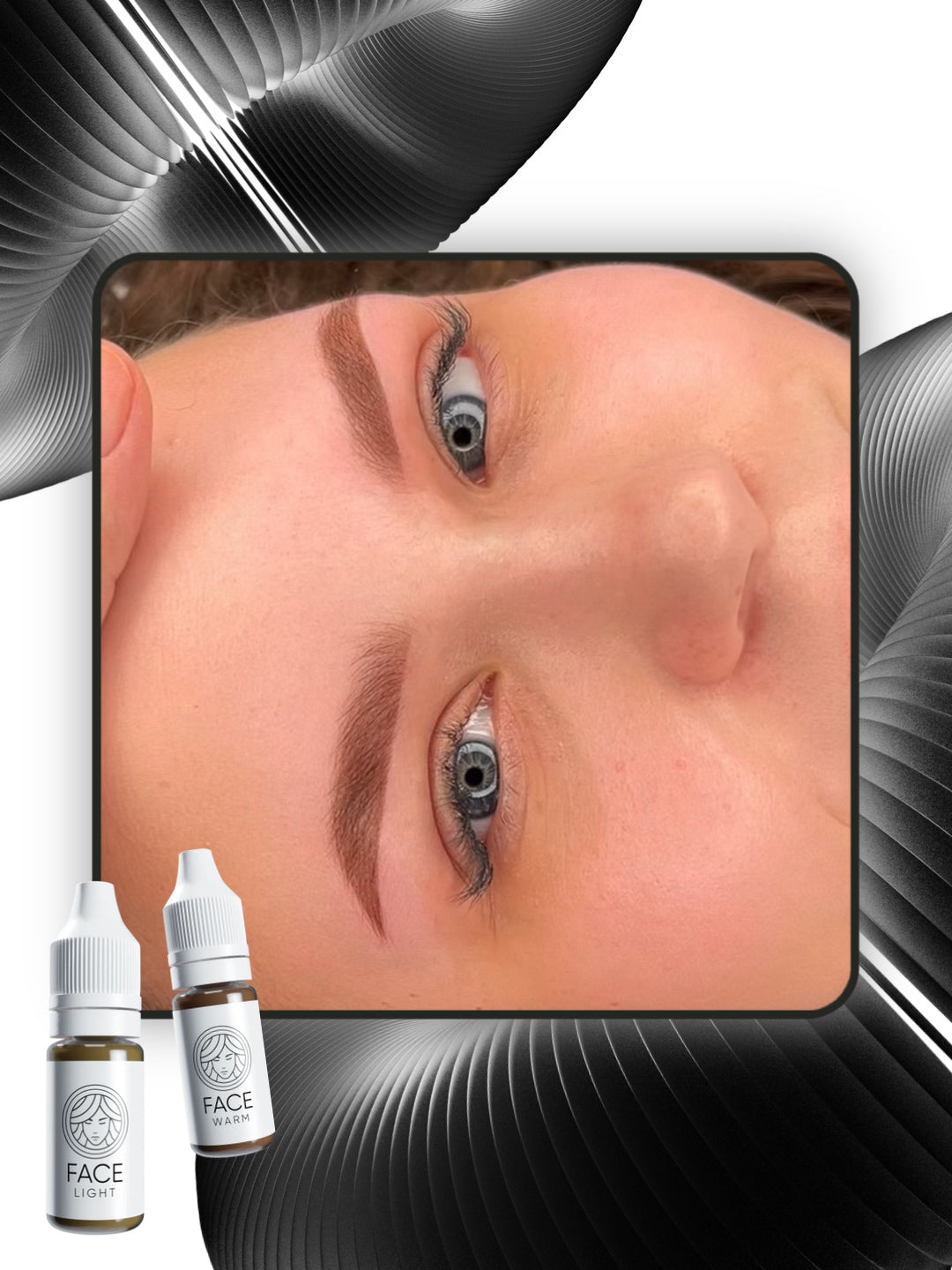 FACE Mineral Warm brow pigment result