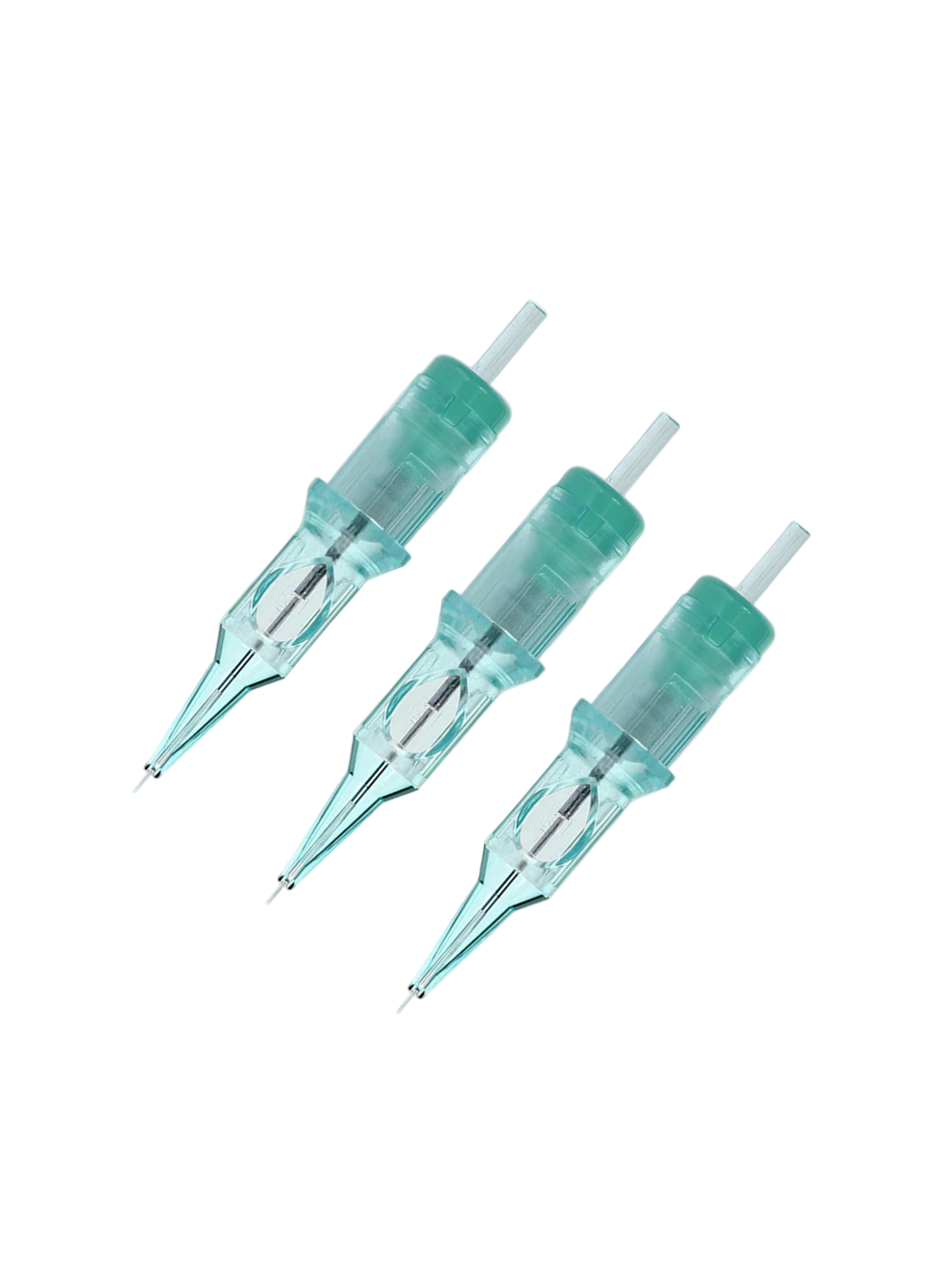 Viper PMU Membrane Cartridge Green  – green membrane PMU cartridges with Precision 1RLXT needle, box of 20 pieces  long taper needle