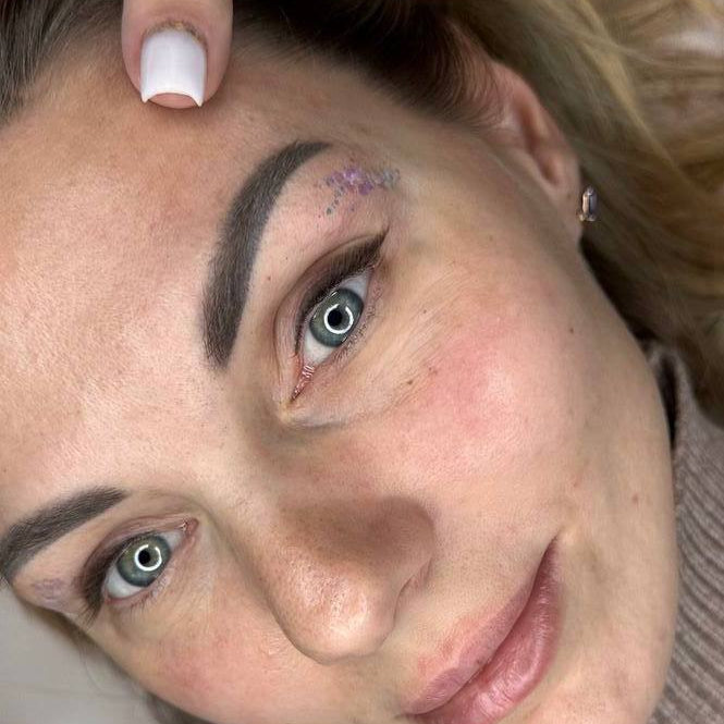 Brow PMU with a FACE Johnny and Keanu pigment mix