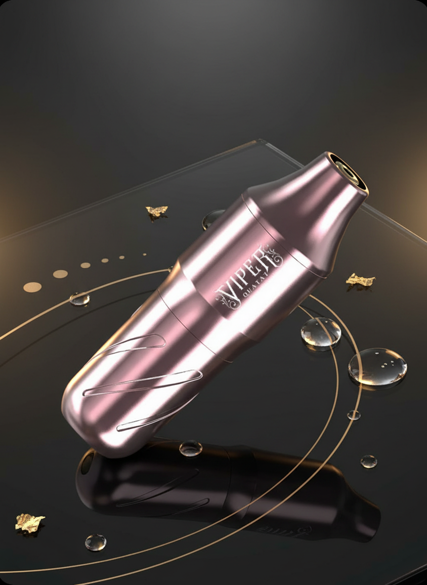 Viper PMU Pen Machine Rose Gold – Professional Permanent Makeup Device by Quatat