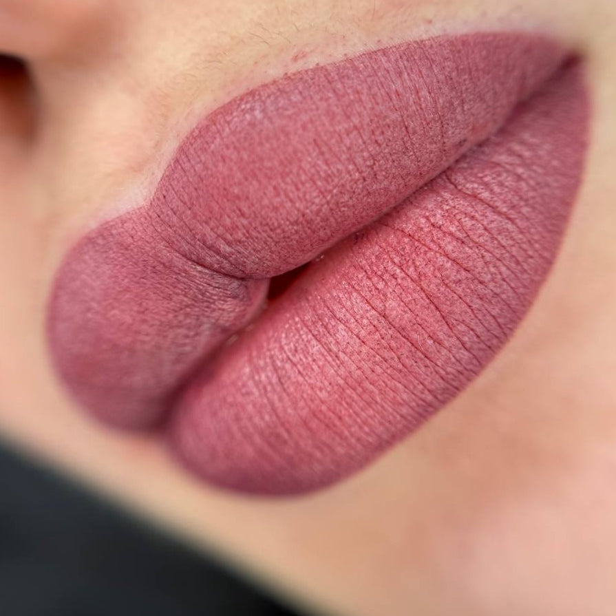 Lip Blush mit FACE Jolie, Tyra, Noir und Caramel, verdünnt mit FACE Pigment Thinner