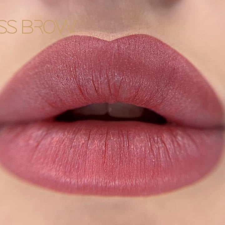 Lip PMU with a FACE Caramel, Jennifer and Paris pigment mix