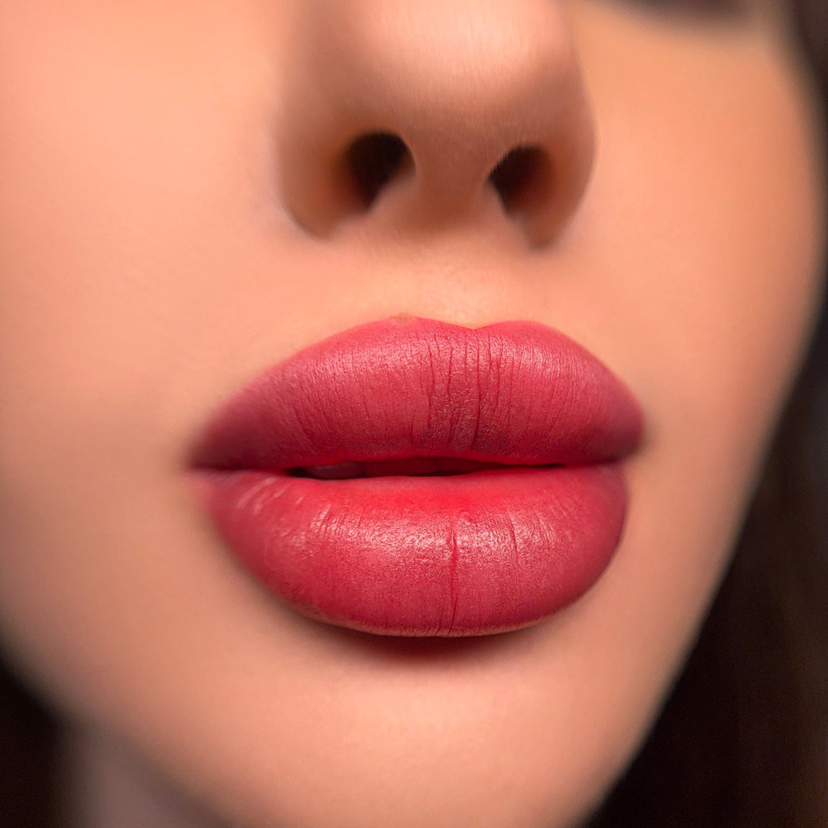 Lip blush with a FACE Caramel, Viktoria and Tyra pigment mix