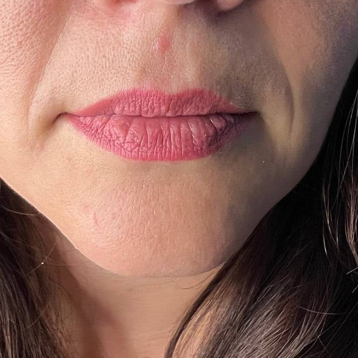 Healed lip PMU with a FACE Jolie and Bellucci pigment mix