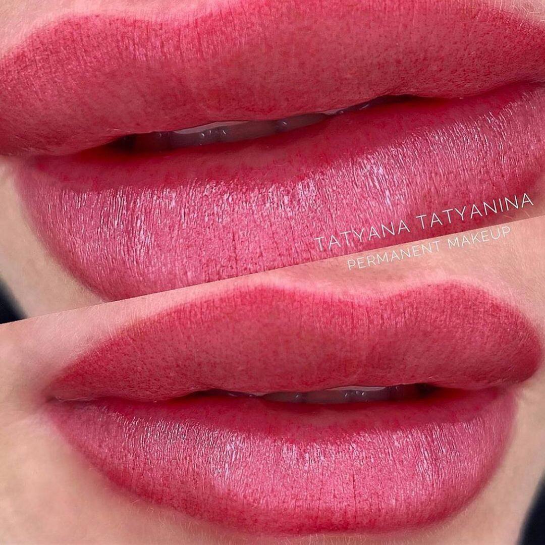 FACE Detroit lip pigment, fresh result right after the procedure