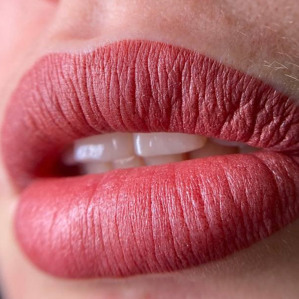 Lip PMU with FACE Viktoria Organic Love lip pigment used pure
