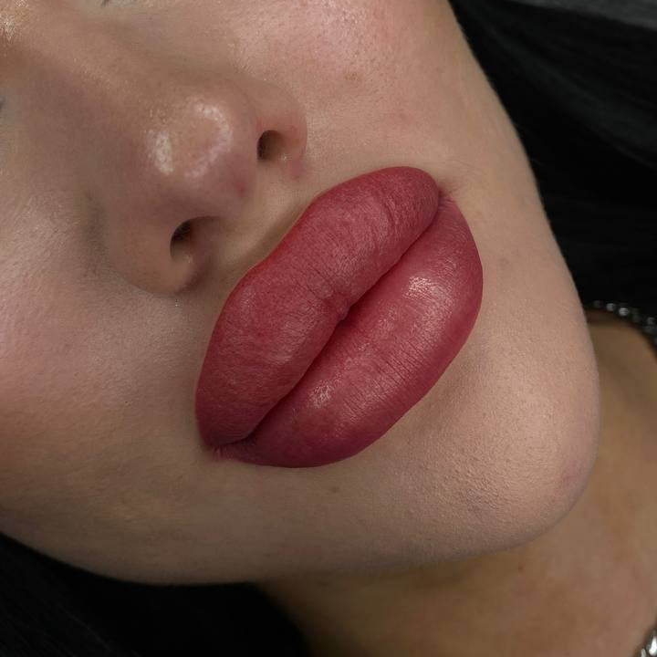 Lip blush with FACE Jolie, Sherbet and Tyra diluted with FACE Pigment Thinner