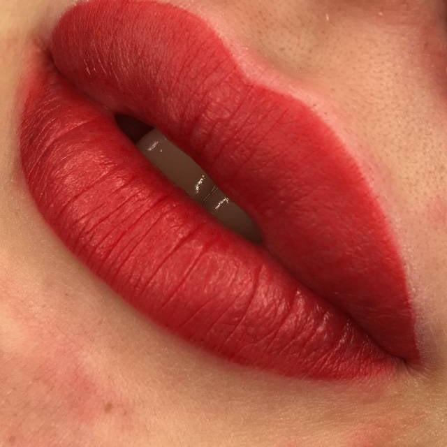 FACE Bellucci lip pigment, fresh result right after the procedure