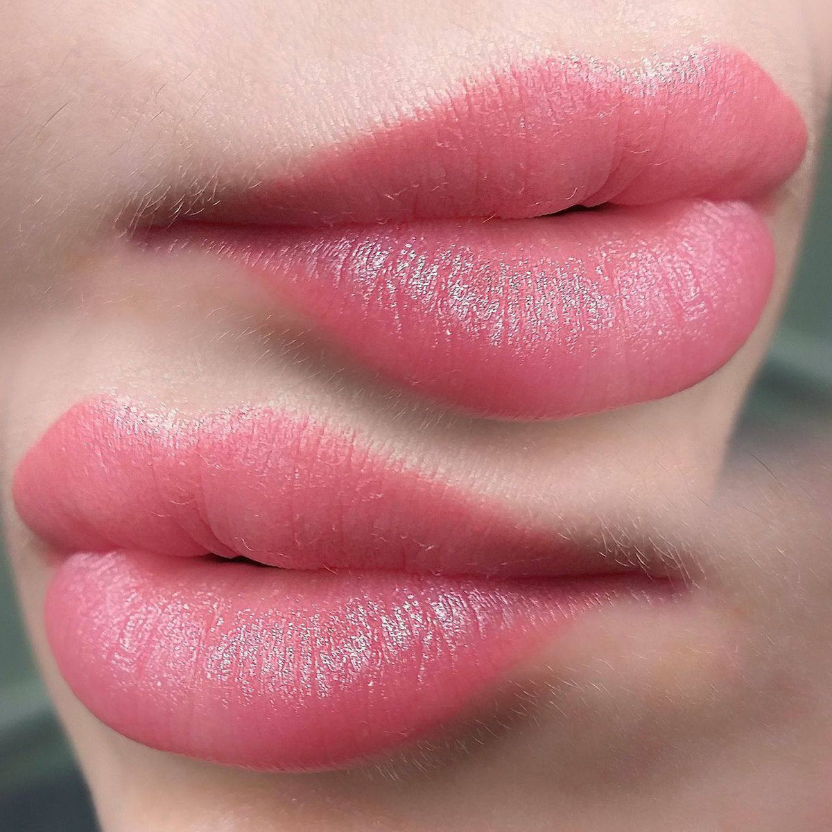 Lip blush with a FACE Blush and Apricot pigment mix