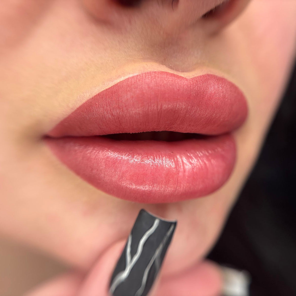 Lip blush with a FACE Quartz, Sugar and Tyra pigment mix