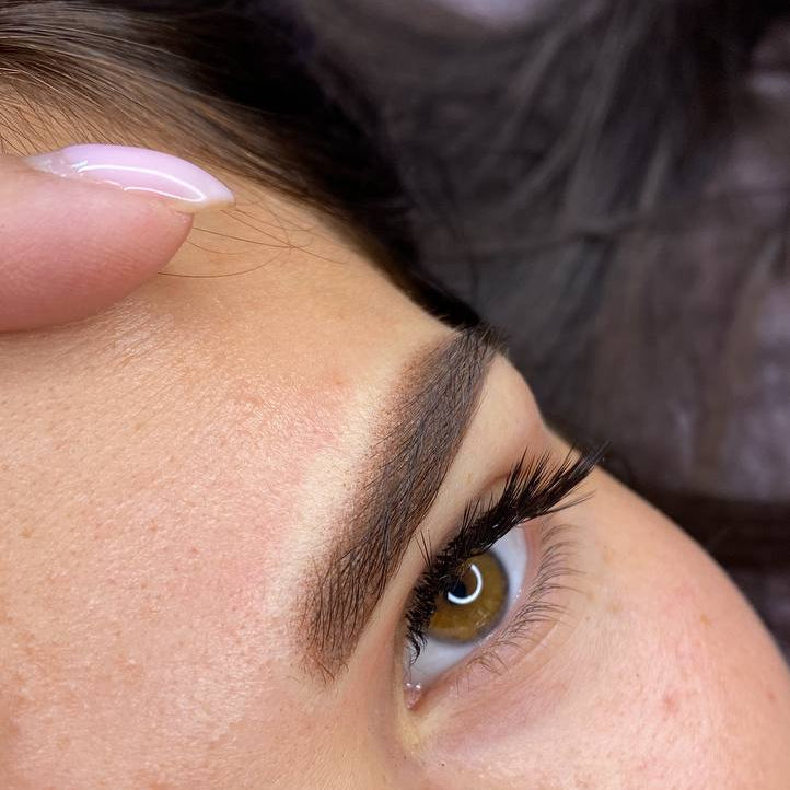 Brow PMU with FACE Serkan Organic brow pigment used pure