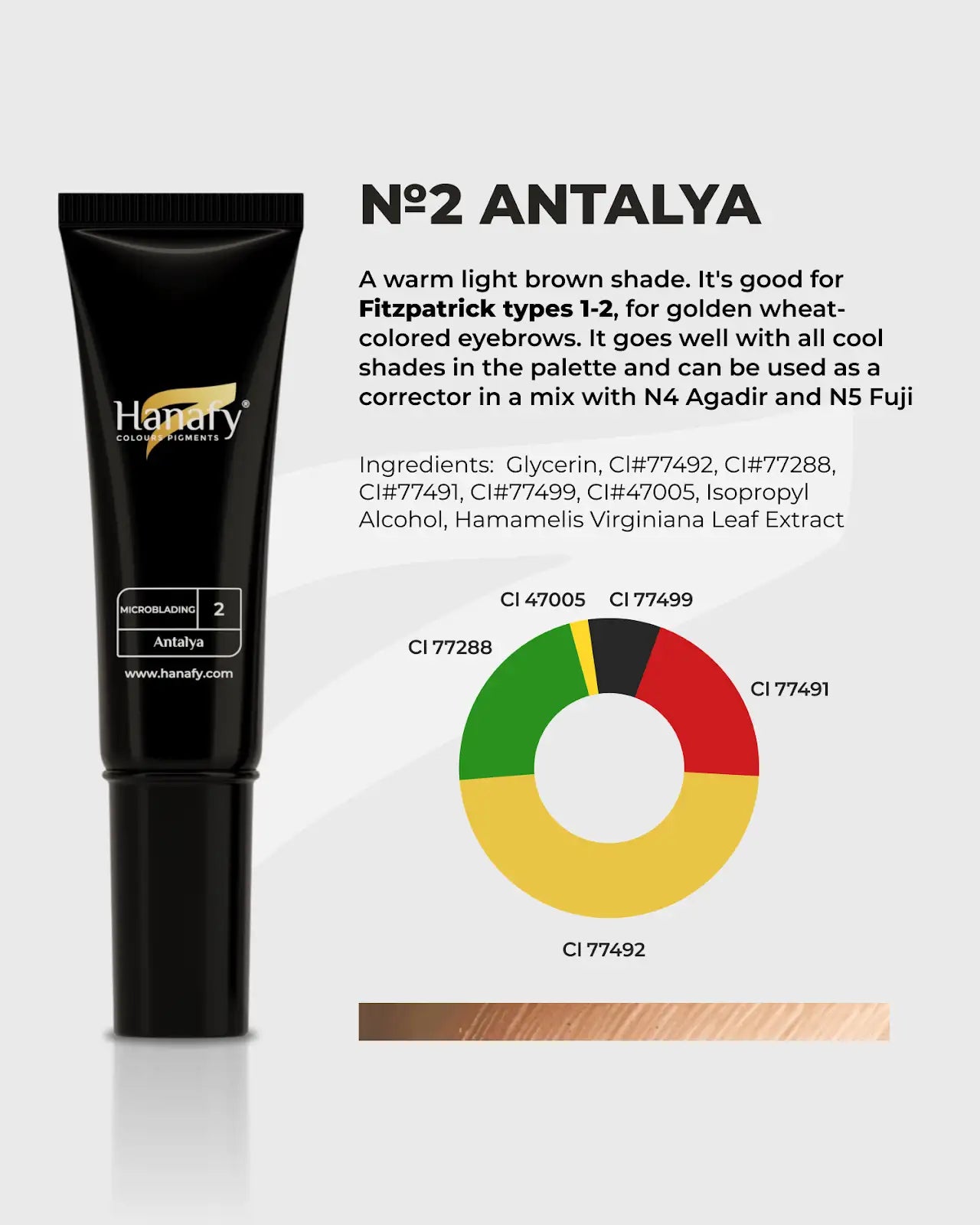 Hanafy Microblading No2 Antalya 10 ml – Brow Pigment