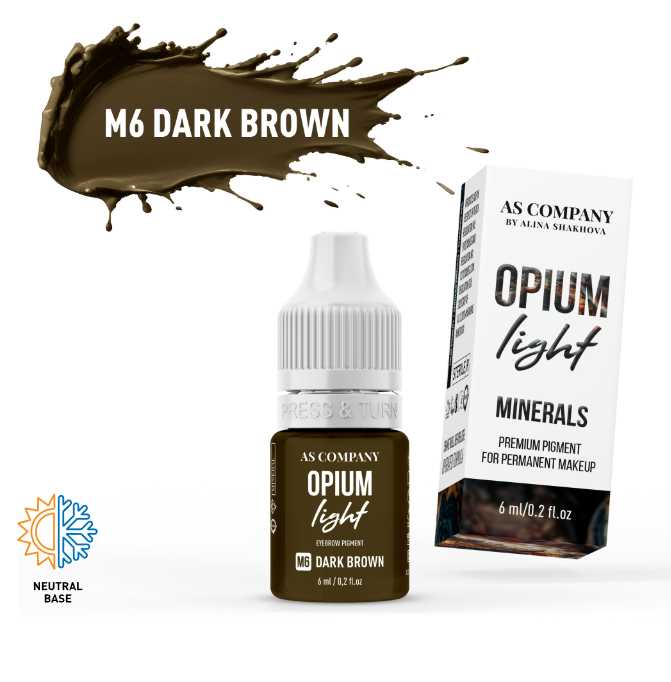 ASCompany Mineral M6 Dark Brown 6 ml – Brow Pigment