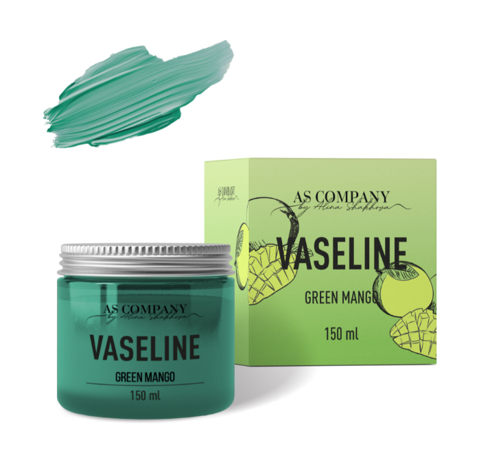 ASCompany Vaseline Green Mango 150 ml – Professional PMU & Tattoo Moisturizing Balm