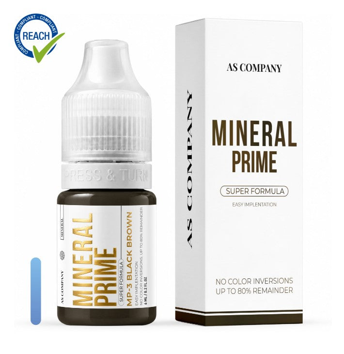 ASCompany MP3 Black Brown 6 ml – Mineral Brow Pigment