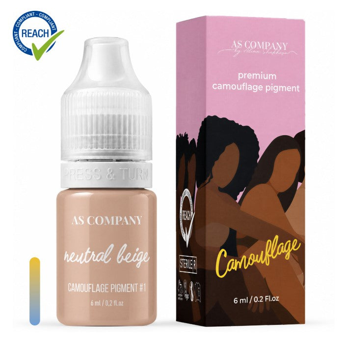 ASCompany Pigment – No.1 Neutral Beige 6 ml – Camouflage Pigment


