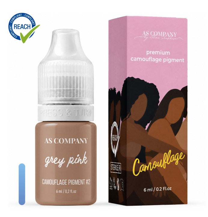 ASCompany Pigment – No.2 Grey Pink 6 ml – Camouflage-Pigment

