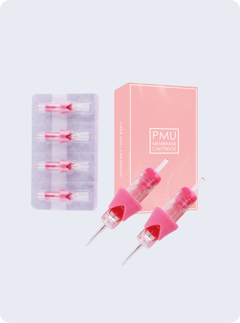 Pink Viper Clear Long Tip, Finger Ledge VG0.30/1RLLT – Precision PMU Cartridge