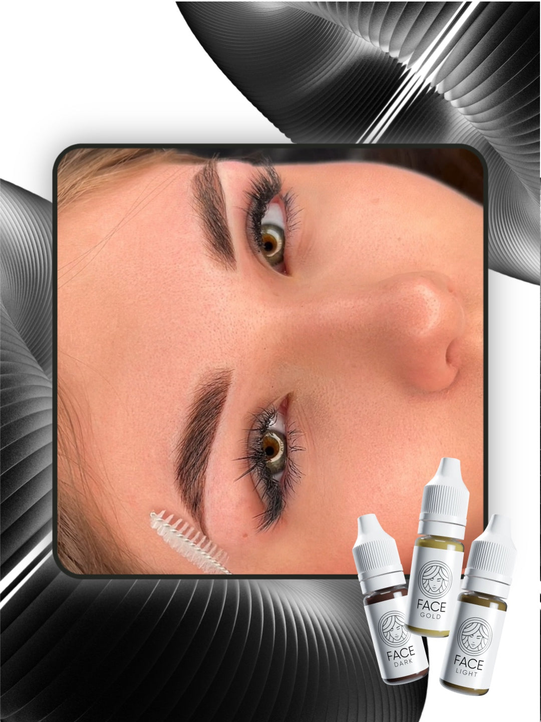 FACE Gold Mineral Brow Corrector result