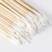 Wooden Sticks Cotton Top 100 Stück – Präzise PMU-Reinigungstäbchen

