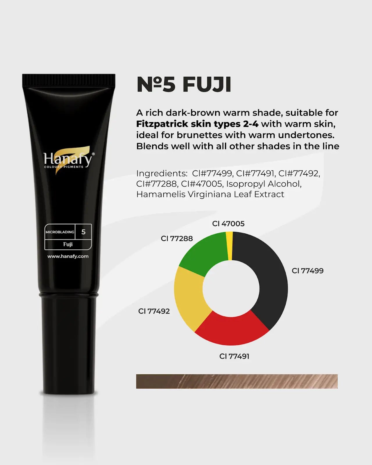 Hanafy Microblading No5 Fuji 10 ml – Brow Pigment