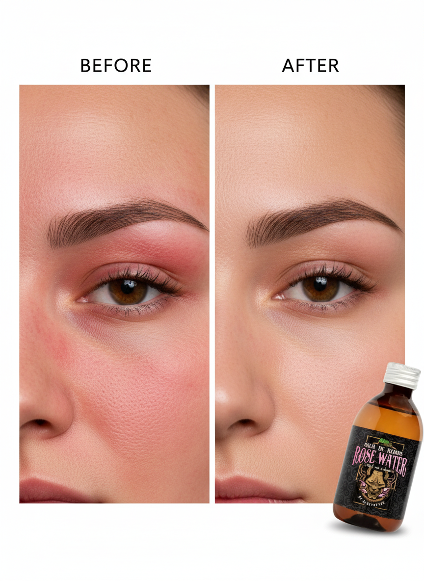 Aloe Tattoo Rose Water 250 ml – Skin Refreshing Solution for PMU and Tattoo Procedures