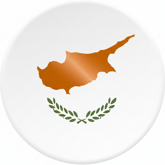 флаг киправ в форме круга