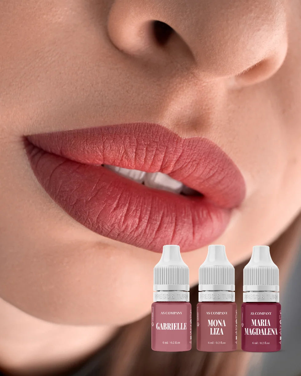 ASCompany Lip Set Paradise by Alina Shakhova – Hybrid Pigments (6 pcs x 6 ml)