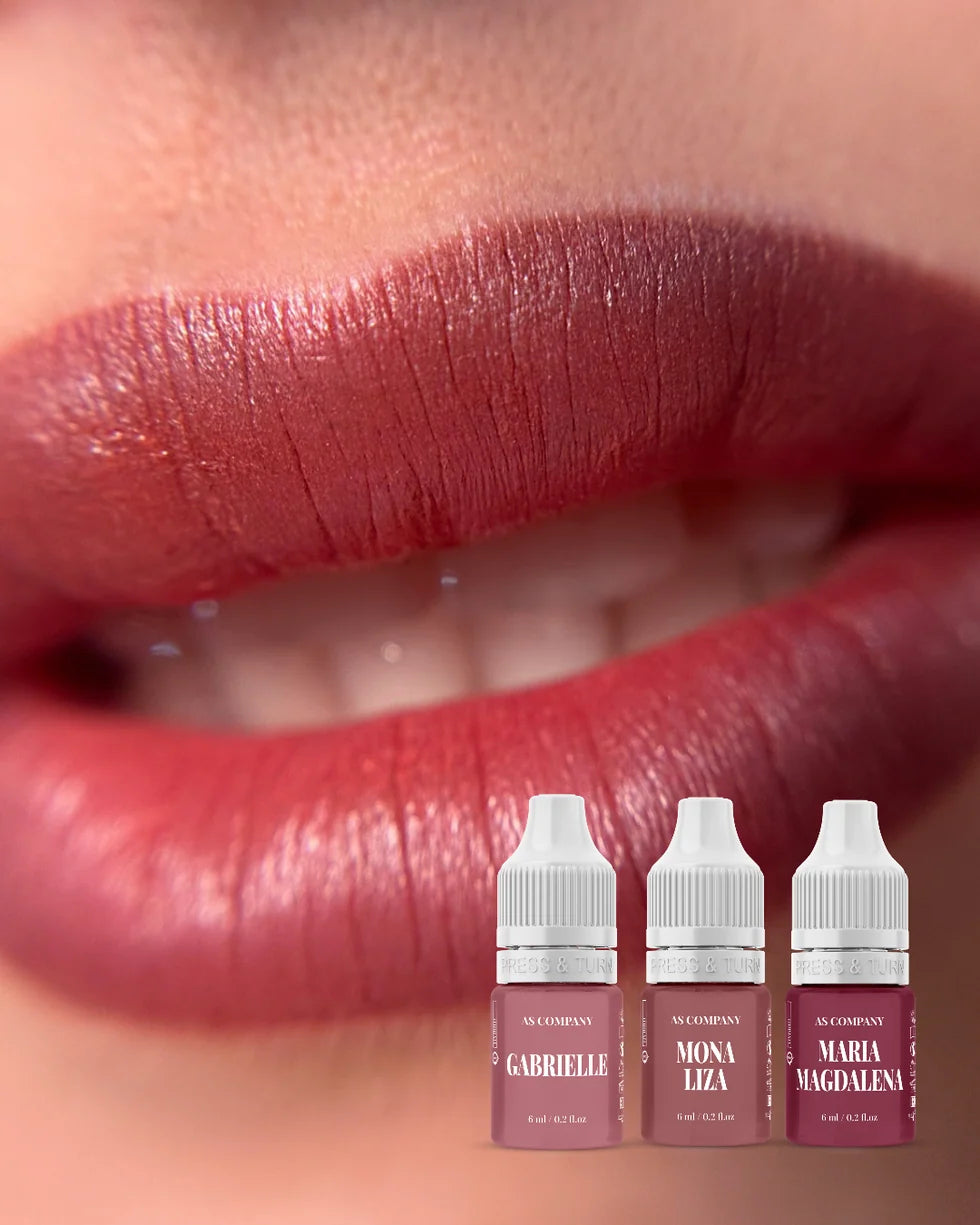 ASCompany Lip Set Paradise by Alina Shakhova – Hybrid Pigments (6 pcs x 6 ml)