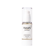 Hanafy cleansing gel bottle on a white background