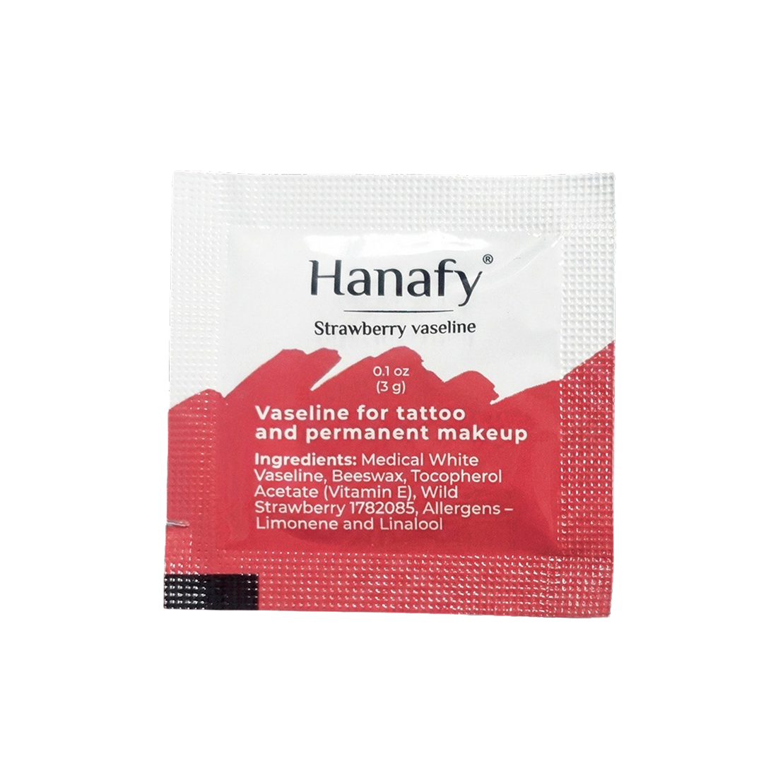 Hanafy Aardbeienvaseline 3 ml (100 stuks)