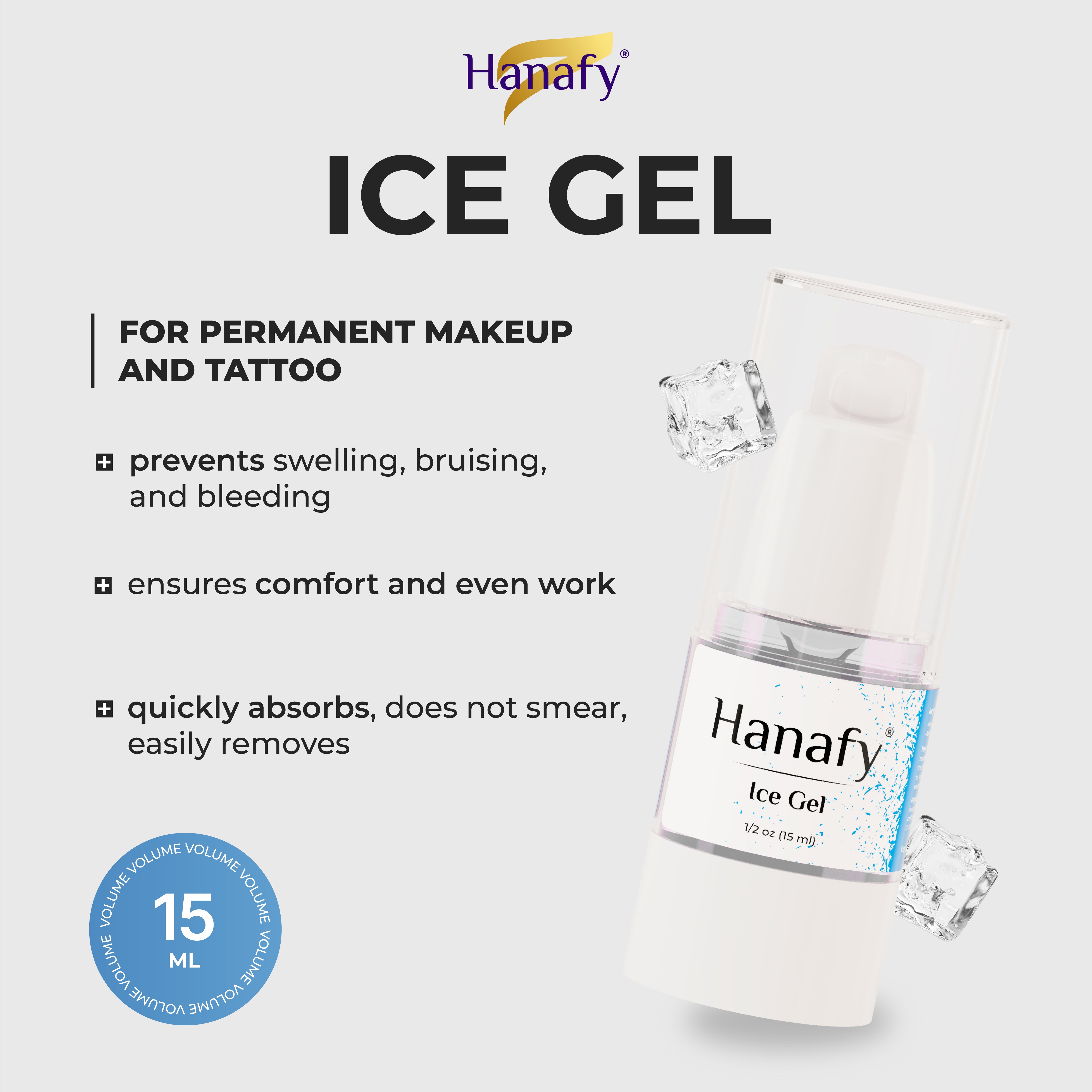 Hanafy Ice Gel – Sekundäres Anästhesiegel für PMU- & Tattoo-Behandlungen

