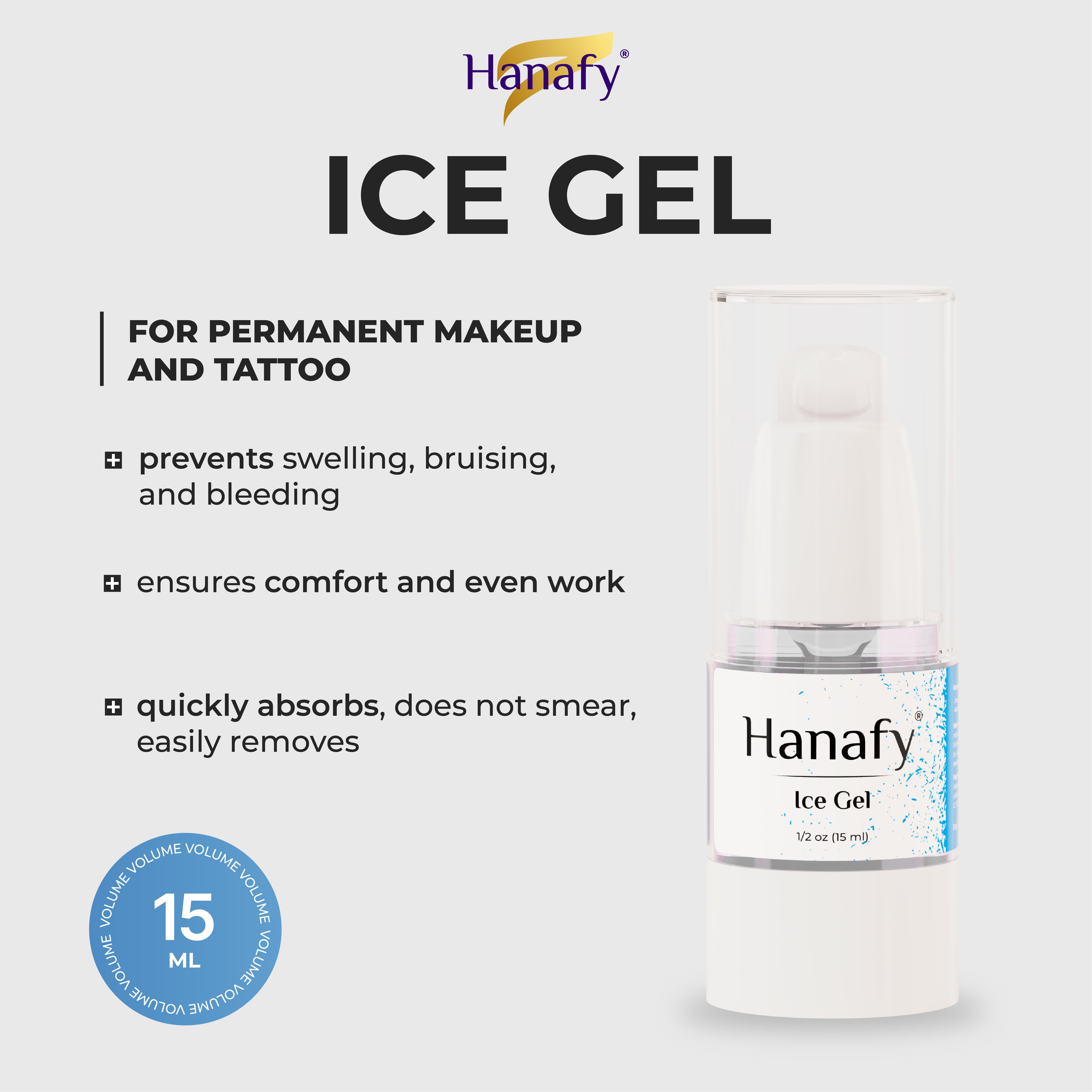Hanafy Ice Gel – Sekundäres Anästhesiegel für PMU- & Tattoo-Behandlungen

