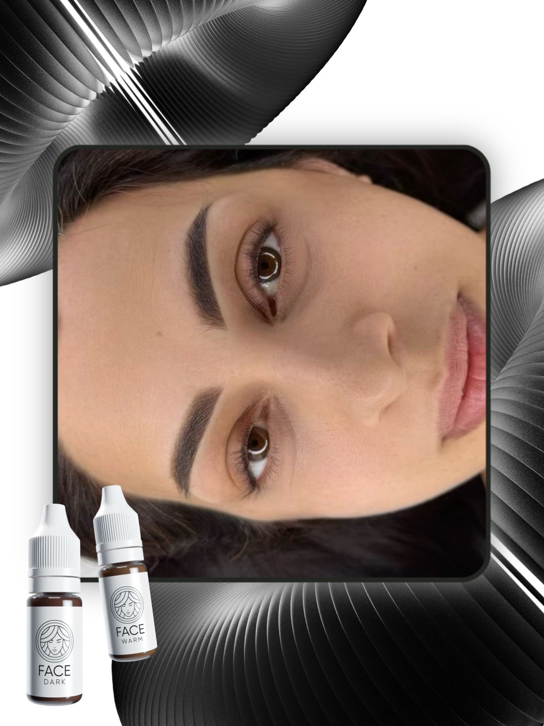 FACE Mineral Warm brow pigment result