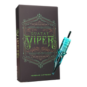 Viper green membrane PMU cartridges, packaging with a cartridge on white