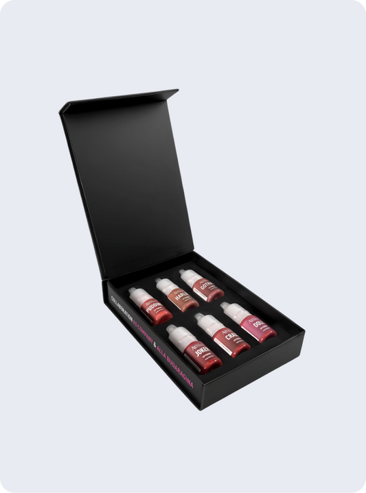 LIP SET HARLEY QUINN BY AS COMPANY & ALLA BUDARAGINA (HYBRID, 6 pcs / 6 ml)