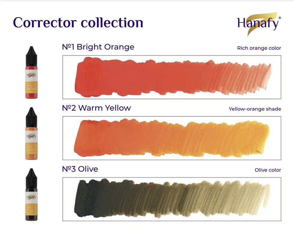 Hanafy Set of Correctors – 3 Hybridpigmente