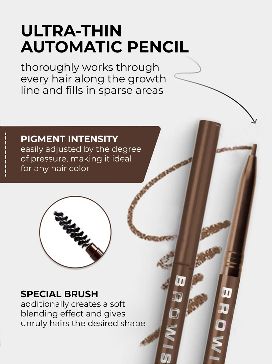 Browista Automatic Eyebrow Pencil for Hair Strokes – Taupe