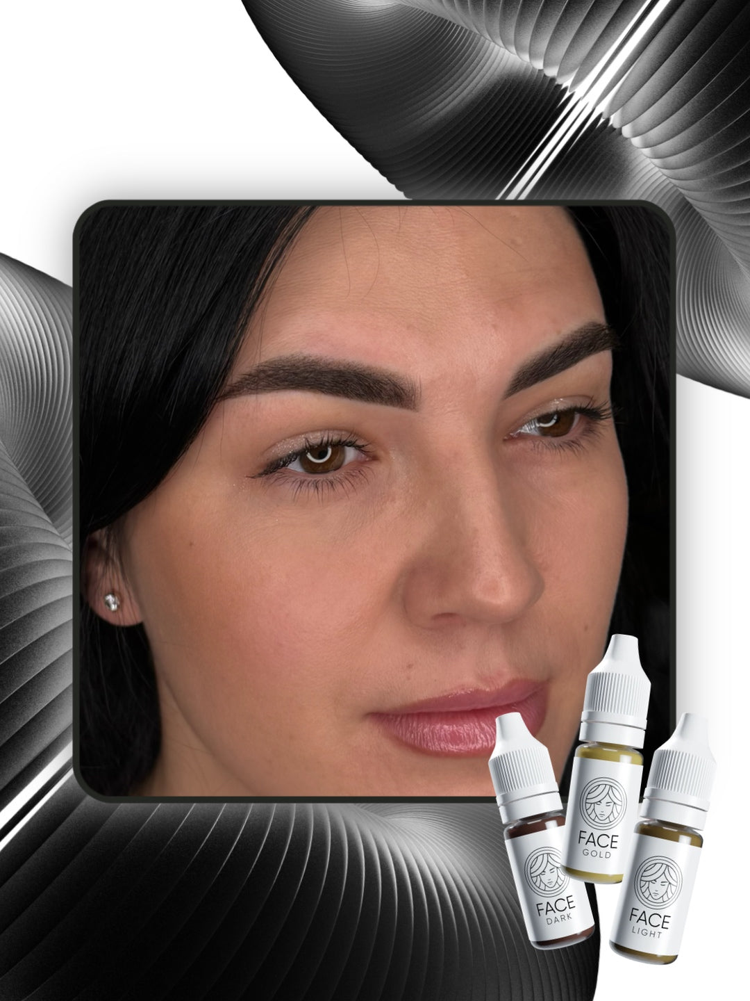 FACE Gold Mineral Brow Corrector result