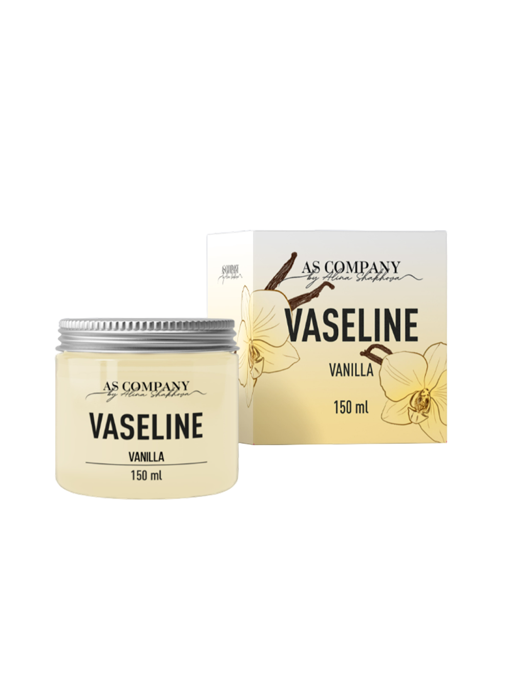 ASCompany Vaseline Vanilla 150 ml – Professional PMU & Tattoo Moisturizing Balm