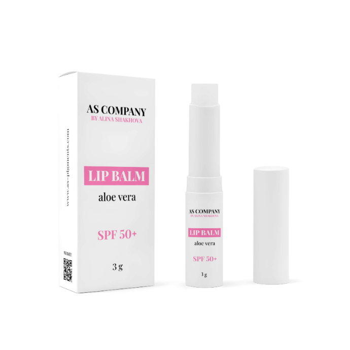 AS Company Aloe Vera SPF 50+ lip balm stick, 3 g