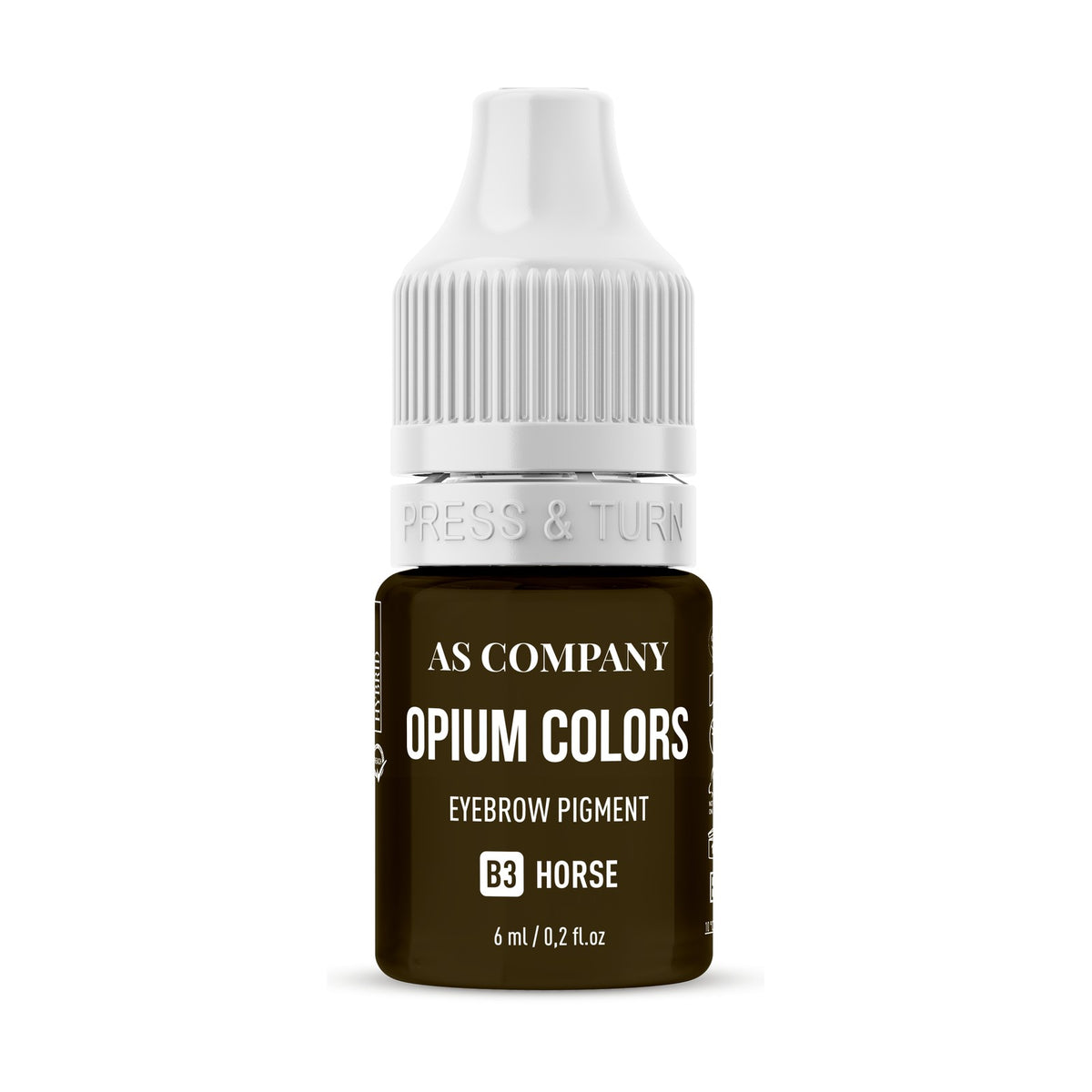 AS Company Opium Colors B3 Horse brow pigment, 6 ml bottle