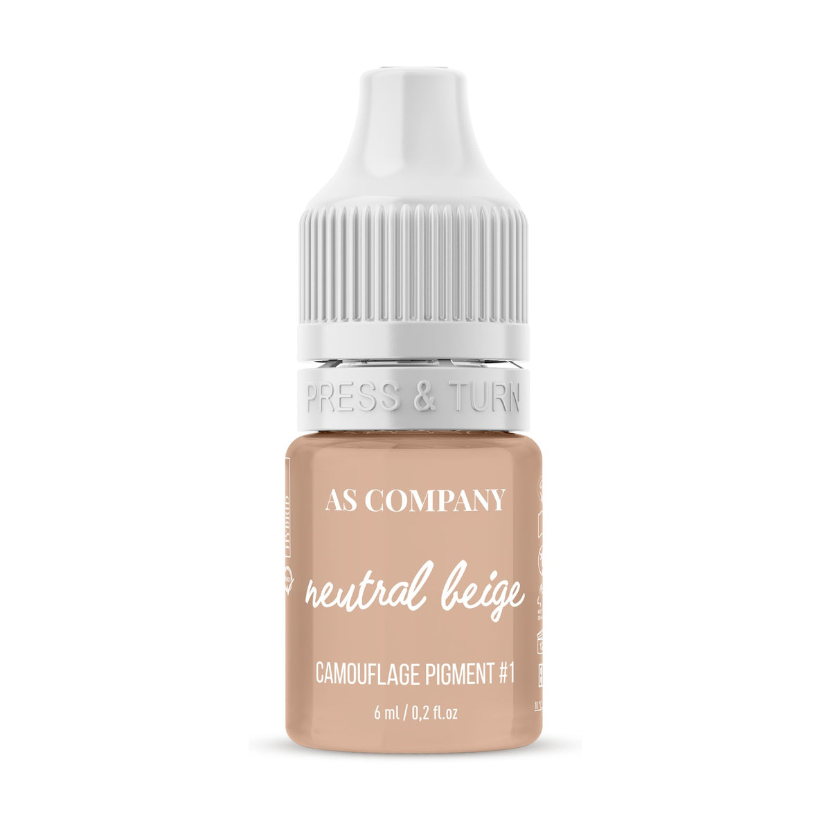 AS Company No.1 Neutral Beige camouflage pigment, 6 ml bottle