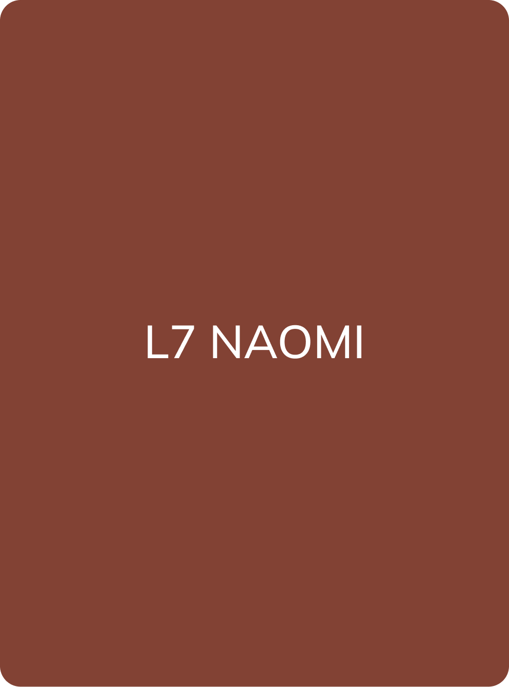 AS Company L7 Naomi lip pigment colour swatch