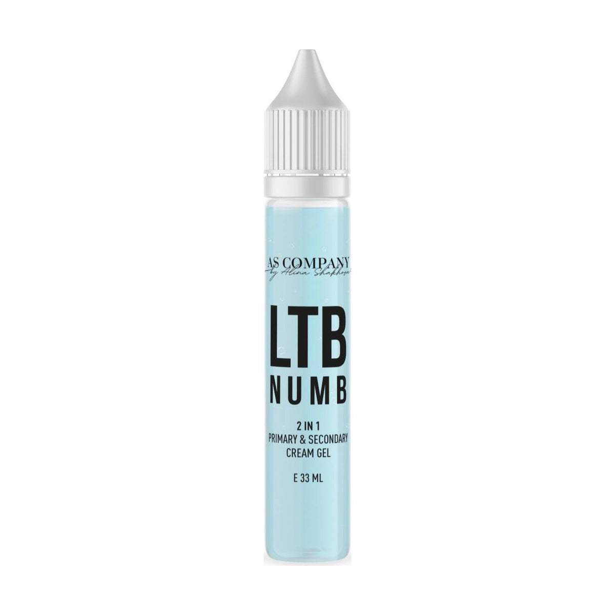 AS Company LTB Numb 2-in-1 primary and secondary cream gel, 33 ml bottle