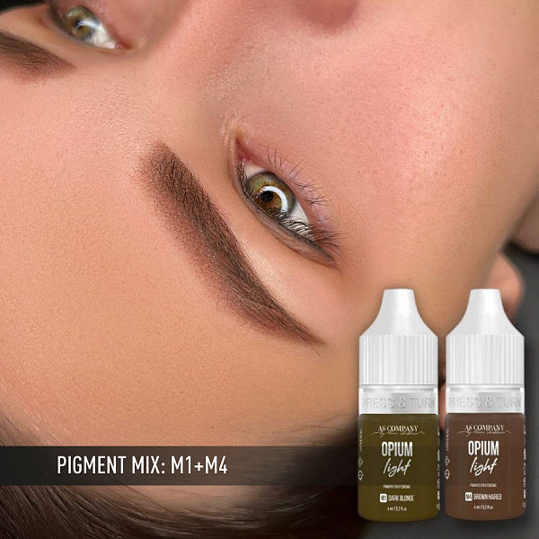 AS Company Mineral M4 Brown Haired brow pigment, product detail